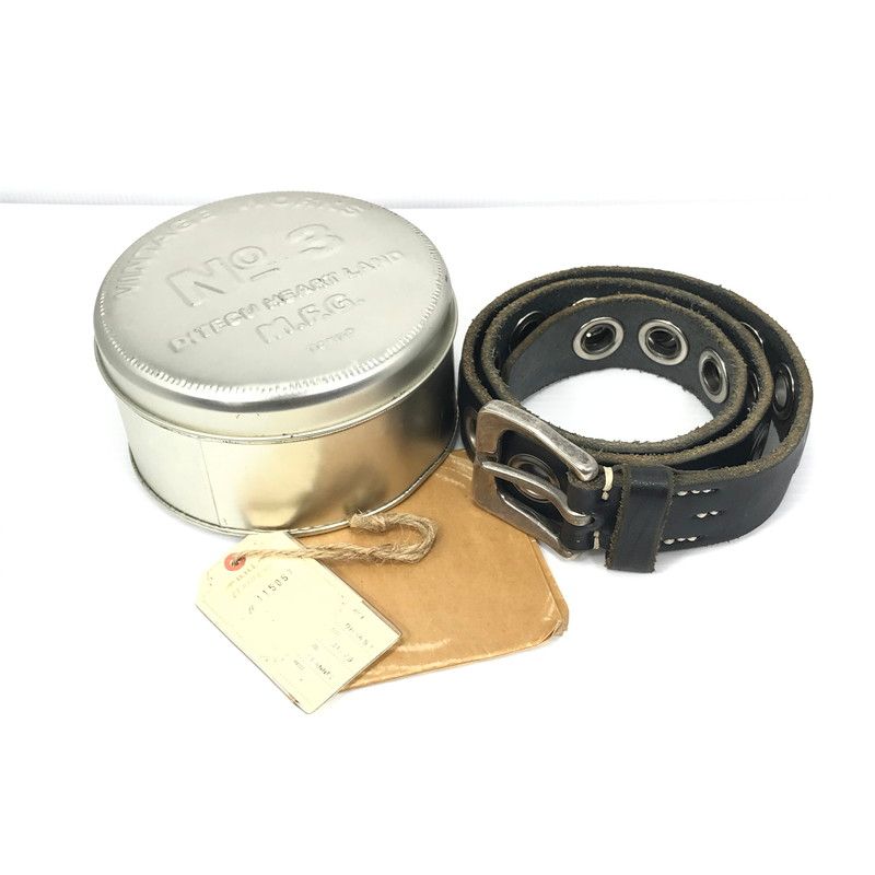 ビンテージワークスベルト 中古品】 VINTAGE WORKS ビンテージワークス LEATHER BELT