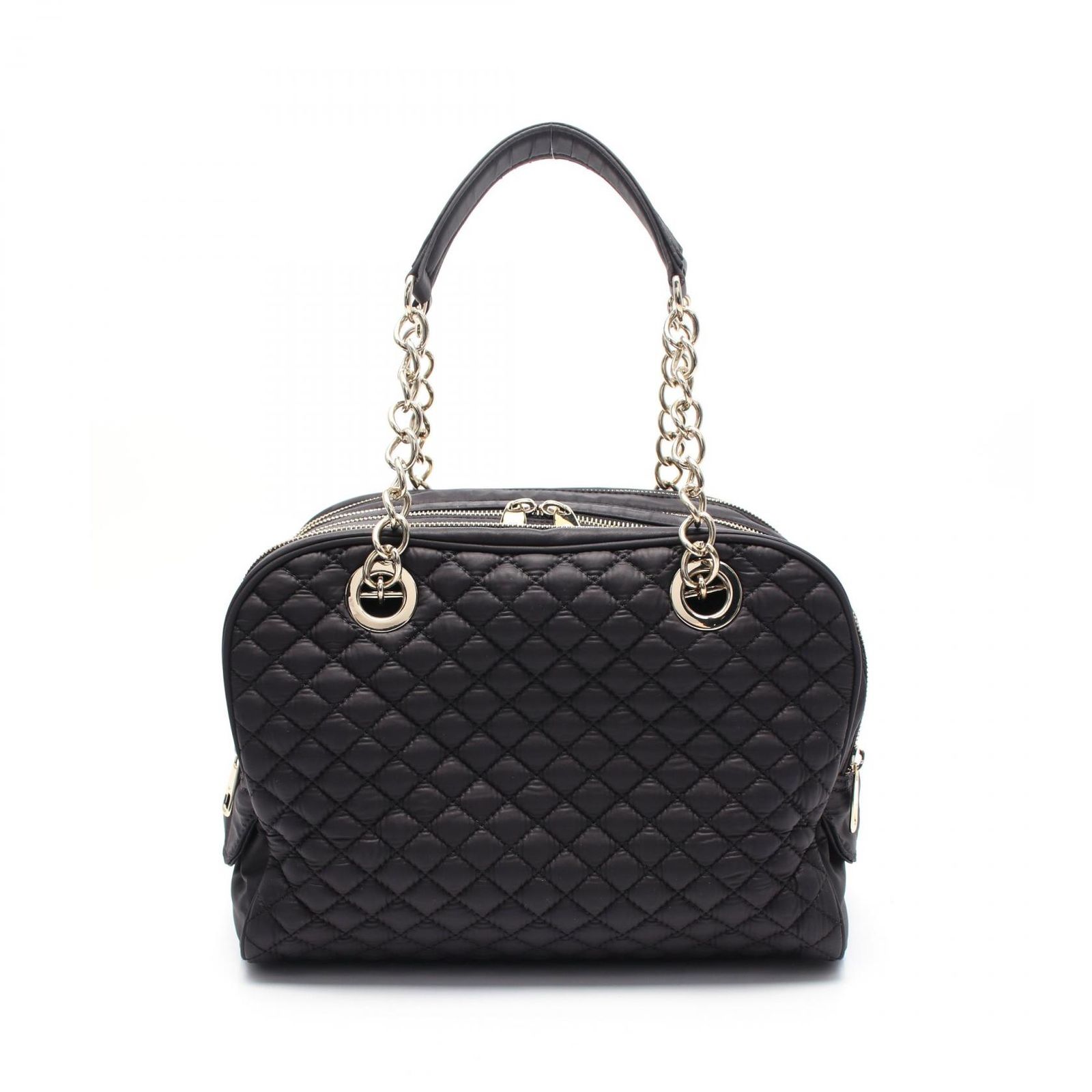 ディーアンドジー D&G ハンドバッグ キルティング ナイロン チェーン 