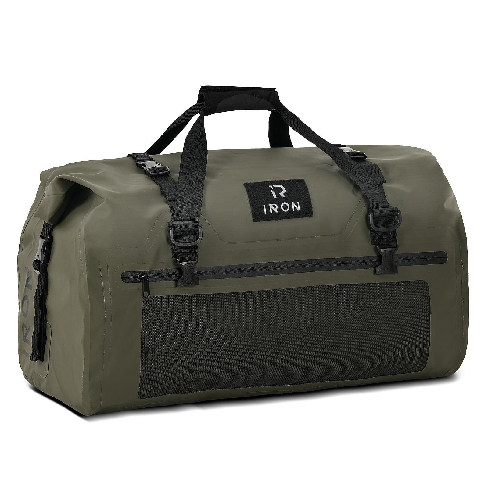 Color グリーン_Size 50L ツーリングバッグ バイク シートバッグ 完全防水 大容量 キャリアバッグ オートバイ アウトドア用 ダッフルバッグ