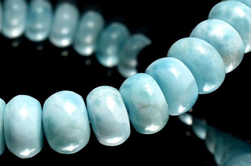 ラリマー★デザインブレス ラリマーブレスレット8mm B1larimar005 : ラベンダーストーン