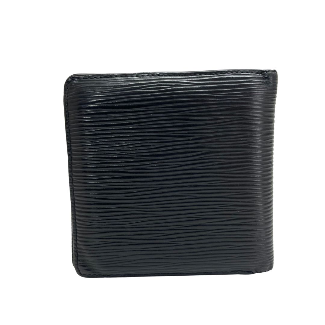 2591 LOUIS VUITTON ルイヴィトン エピ ブラック 二つ折り財布