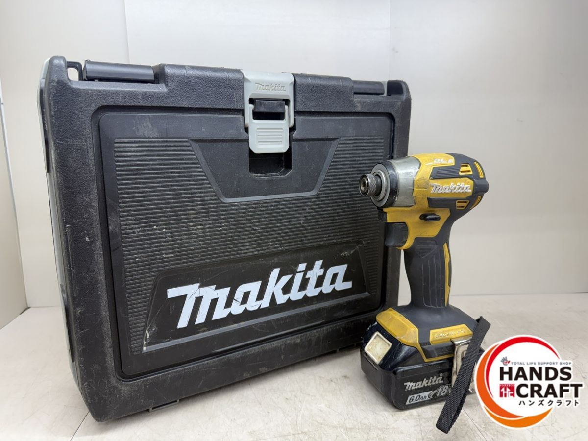 中古】マキタ makita TD173D 充電式インパクトドライバ バッテリ×1付き