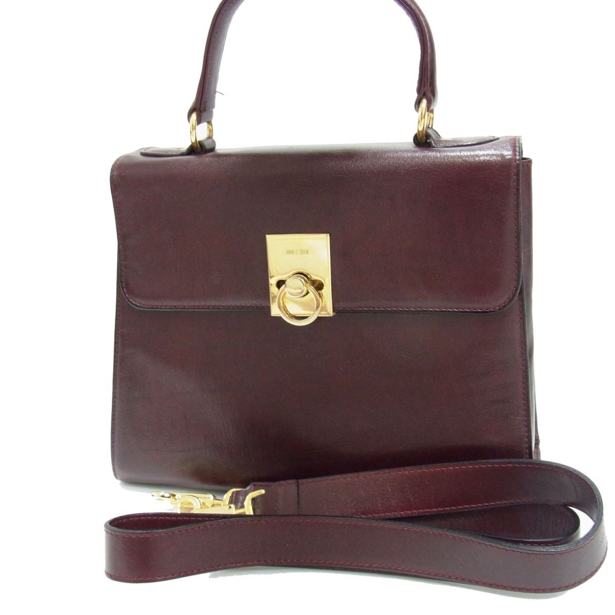 ☆GOLD PFEIL ゴールドファイル レザーショルダーバッグ レザー