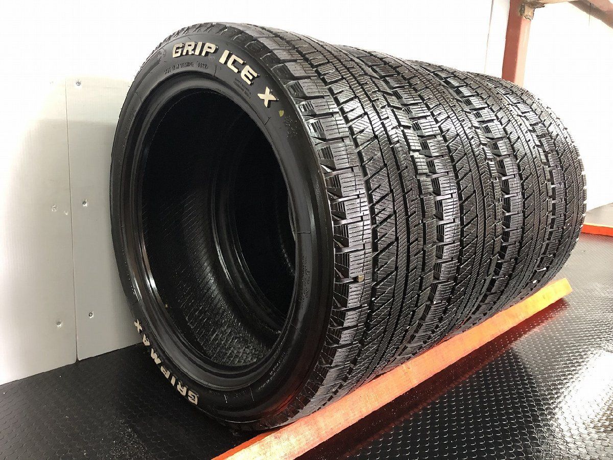 走行短め GRIPMAX GRIP ICE X 215 50R18 18インチ スタッドレス 4本 22年製 ホワイトレター ヤリスクロス等 STL007