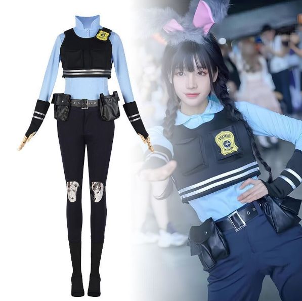 コスプレ 衣装 コスプレ衣装 ズートピア ジュディ ウサギ 全セット レディース