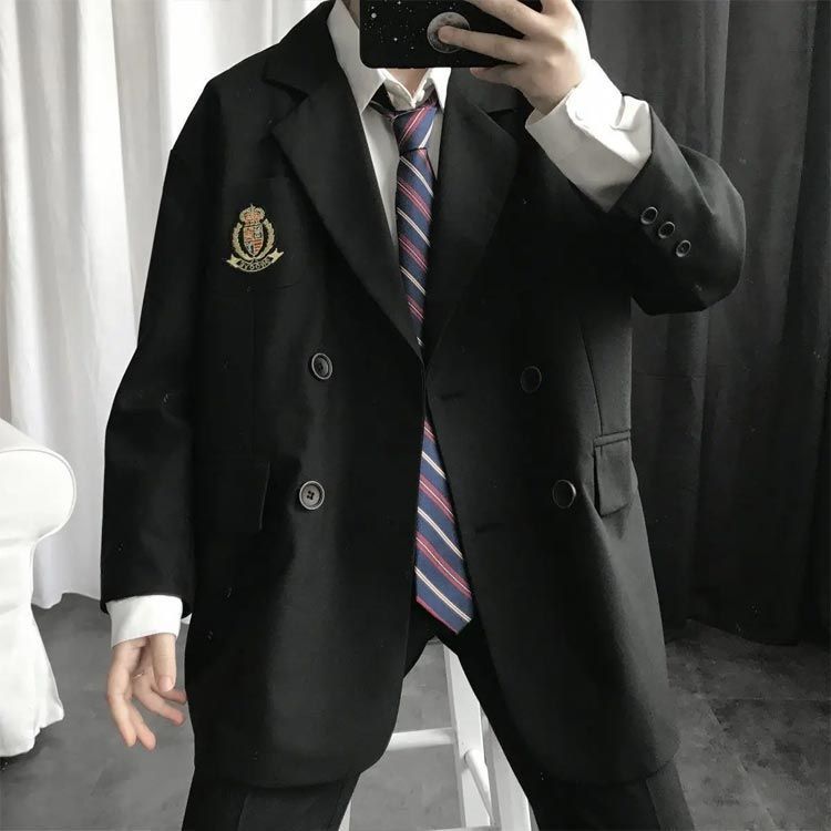 送料無料 制服 学生服 スクール ブレザー 上下セット 4点セット