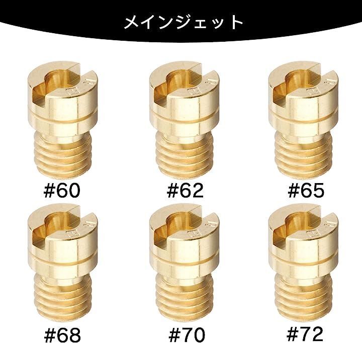 Jetsetmoto 互換品ミクニメインジェット セット丸小 ミクニ丸型