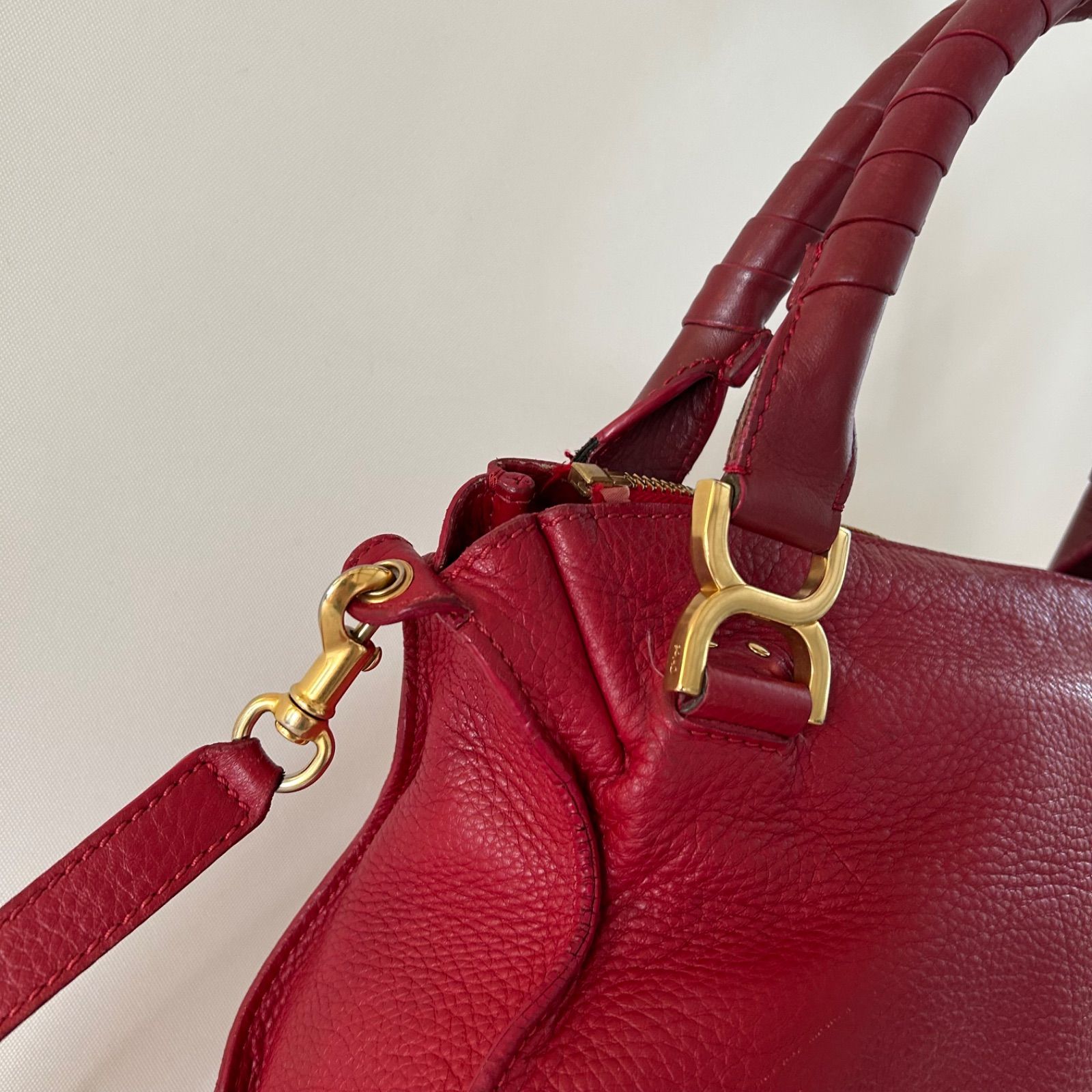 Chloe クロエ マーシー レッド 赤 ショルダーバッグ ハンドバッグ