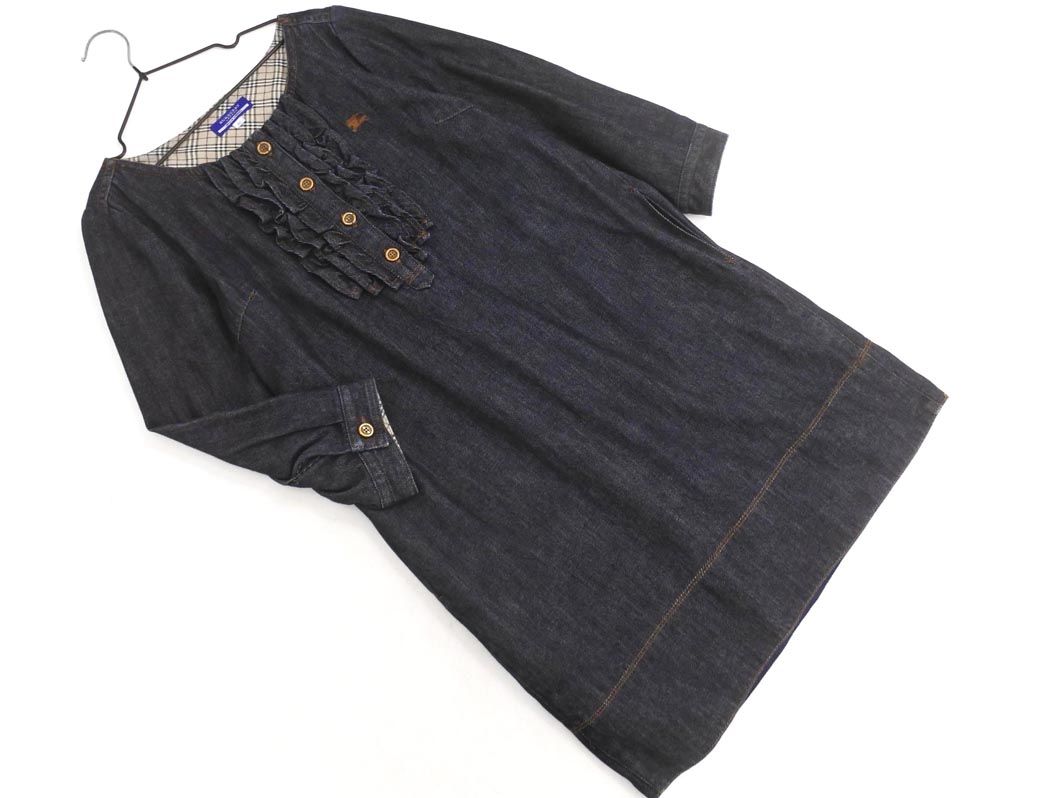 BURBERRY BLUE LABEL バーバリーブルーレーベル デニム フリル
