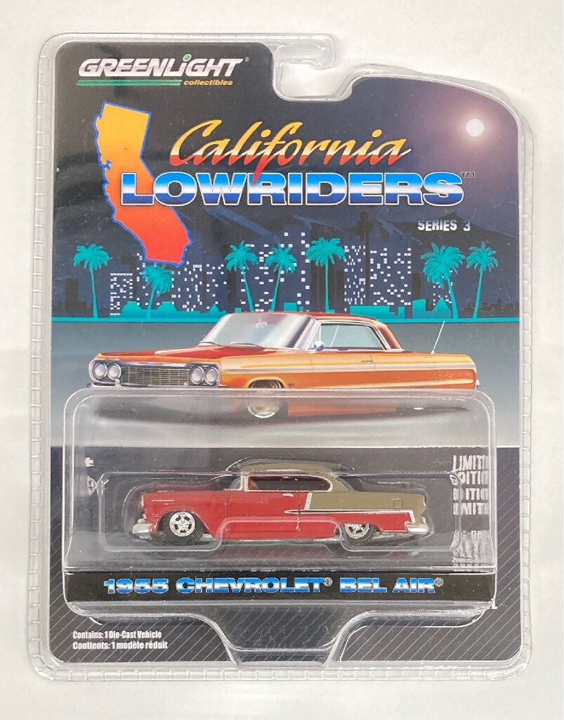 GREENLIGHT 1/64 California Lowriders Series 3 1955 CHEVROLET BEL