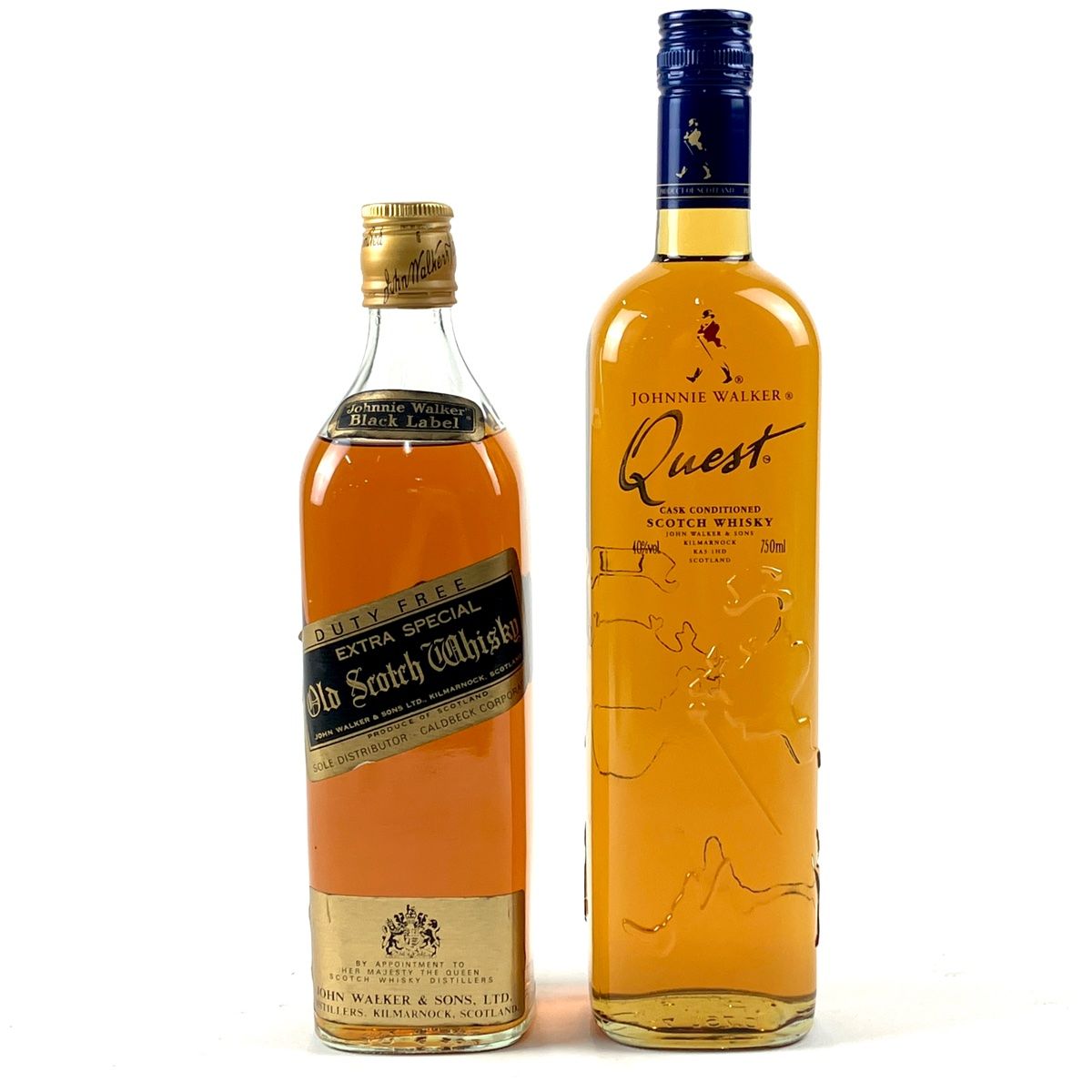 2本 ジョニーウォーカー JOHNNIE WALKER ブラックラベル