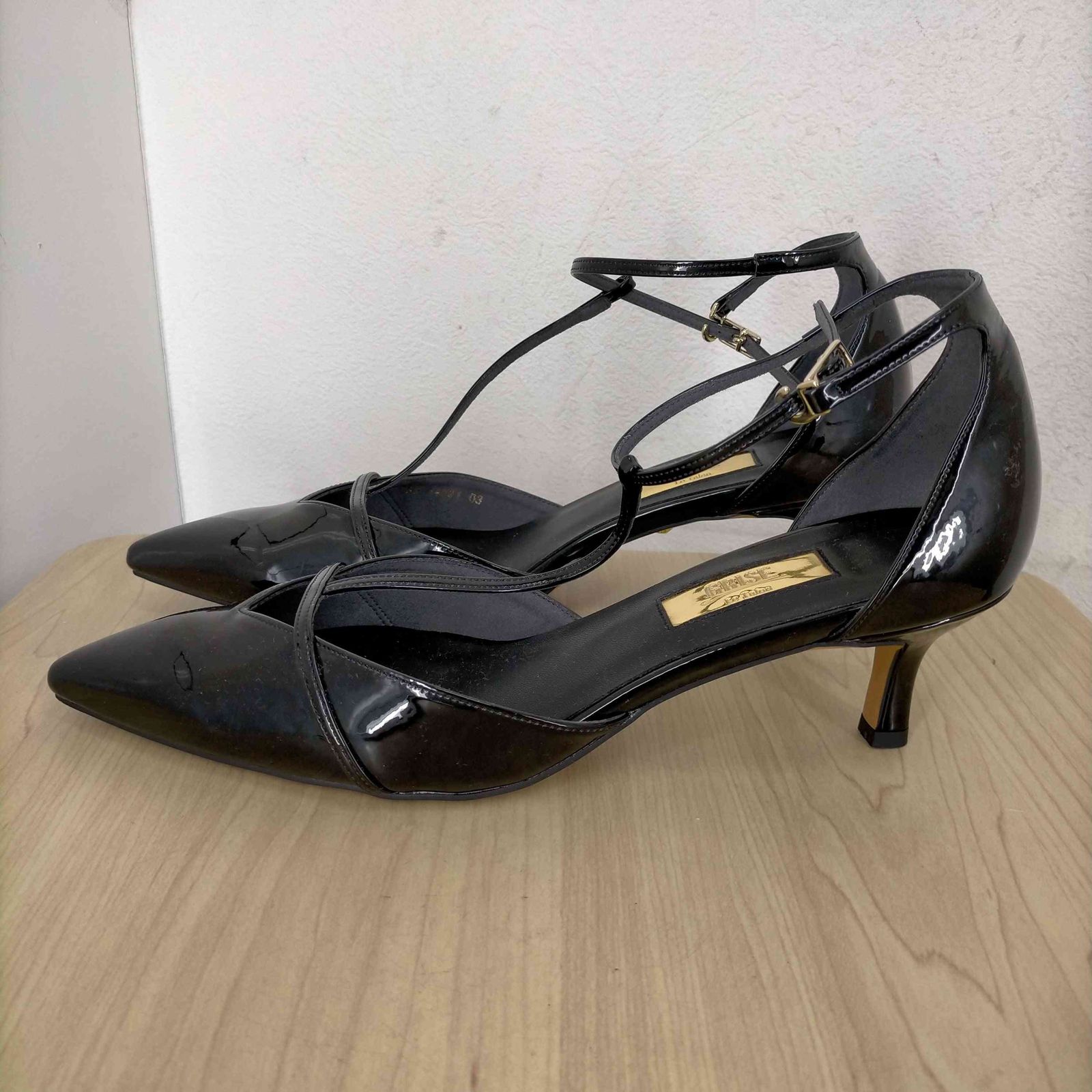 GRISE LE TALON 5cmポインテッドストラップセパレートパンプス ルタロン GRISE Le Talon 5CMポインテッドストラップセパレート