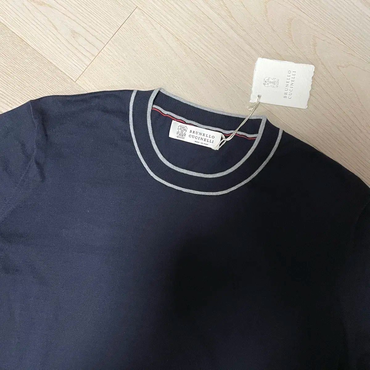 ブルネロ BRUNELLO CUCINELLI(ブルネロクチネリ) ネイビー クルー 
