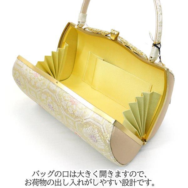 新品】Lサイズ 紗織 草履バッグセット zb-856 日本製 西陣織 正絹 留袖