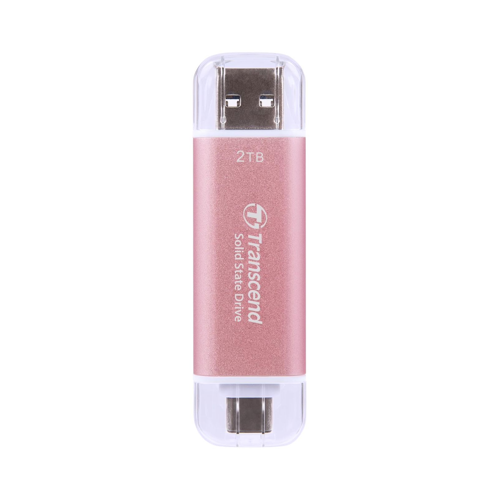 トランセンド ポータブルSSD 2TB 高速 最大1050 MB|s 超小型 軽量11g Type-A|Type-C 両対応 PS4|PS5 動作 済 USB 10Gbps ピンク TS2TESD310P 3 ピンク 4 2TB