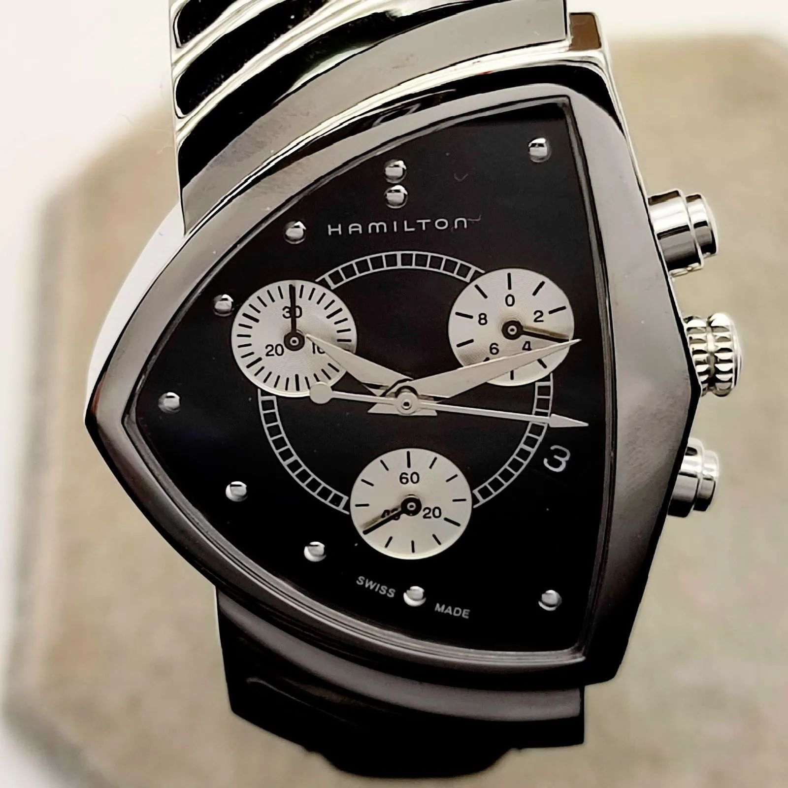 お得，新作 HAMILTON ハミルトン H244121 ベンチュラ クロノグラフ