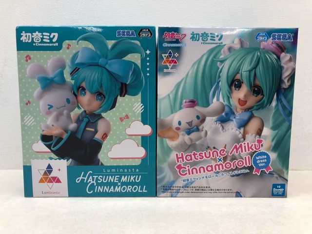未開封★初音ミクシリーズ Luminasta 初音ミク×シナモロール 、ホワイトドレスVer. 2種類セット【P2877-008】079 未開封☆初音ミクシリーズ Luminasta 初音ミク×シナモロール