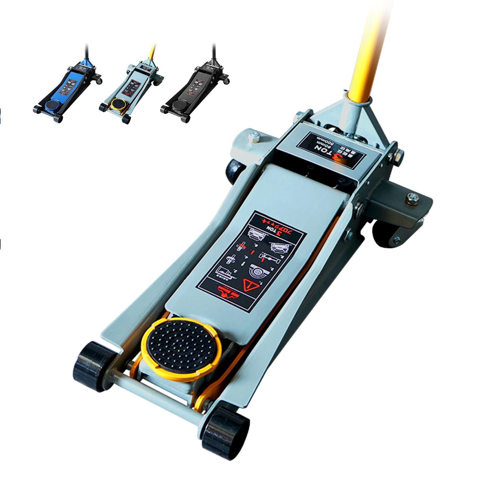 Fkstyle ガレージジャッキ 3t フロアジャッキ 3トン 低床 ローダウン ジャッキ アップ 手動 油圧式ジャッキ 車用工具
