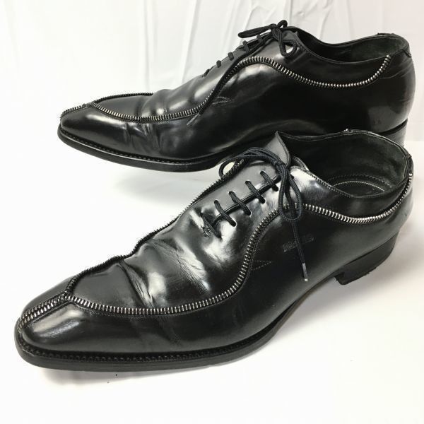 試着交換OK！時価10万相当 HARRIS/ハリス 英国製【size42/26.5-27.0】ファスナー/ホールカットデザイン 職人ハンドメイドシューズ /〈黒/BLACK/ブラック〉/菅NO.WZF-18 #BUZZBERG - メルカリ