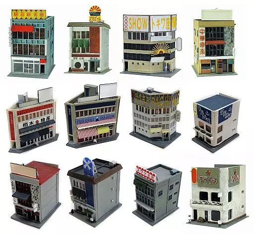 無料クーポン配布 アプリ 全12種セット 中古】鉄道模型 1/150 街並み 「ジオコレ 鉄道模型