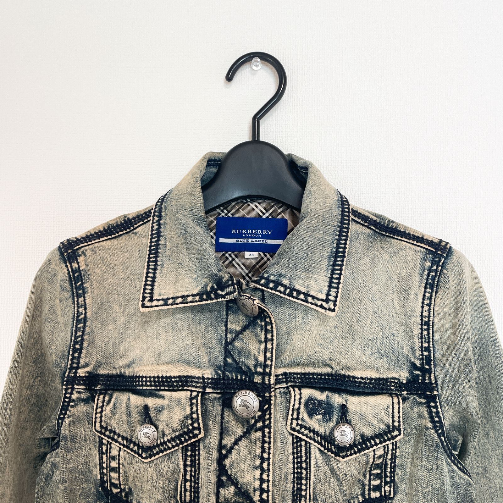 極美品　バーバリー　ブルーレーベル　山陽商会　デニムジャケット　36 BURBERRY BLUE LABEL デニムジャケット 36 極美品 バーバリー
