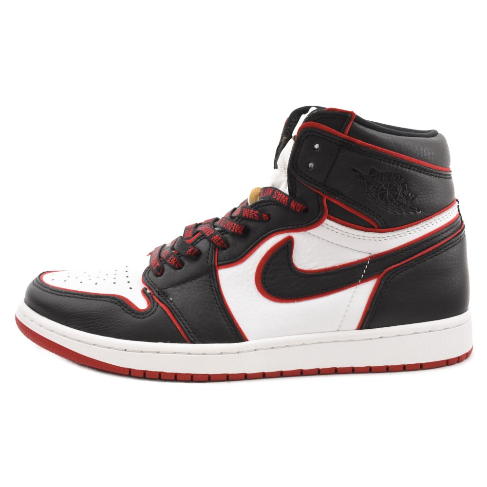 NIKE (ナイキ) AIR JORDAN1 HIGH OG BLOOD LINE 555088-062 エアジョーダン1 ハイカットスニーカー ブラッドライン ブラック/レッド US10/28cm