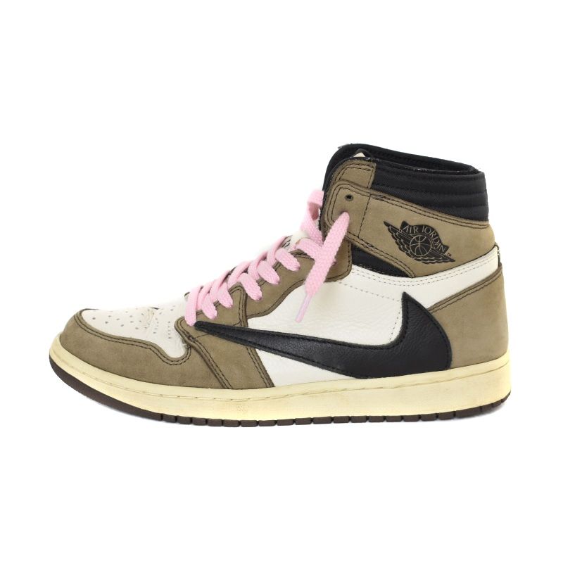 中古】ナイキ NIKE ×Travis Scott Air Jordan 1 Retro High OG