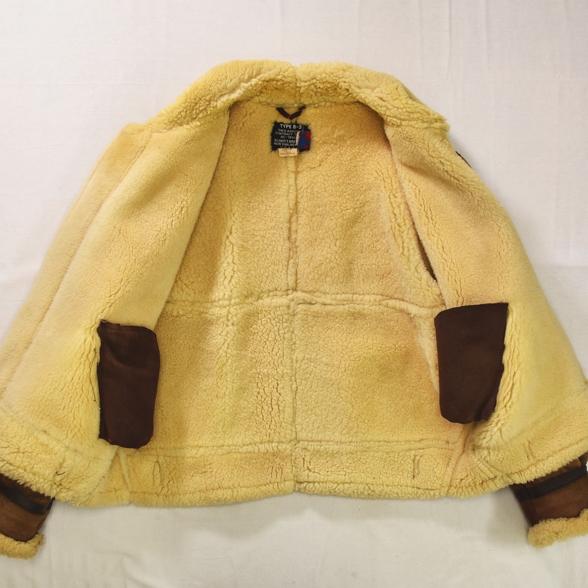 USA製 ショット Schott B-3 ムートン フライトジャケット ボンバー