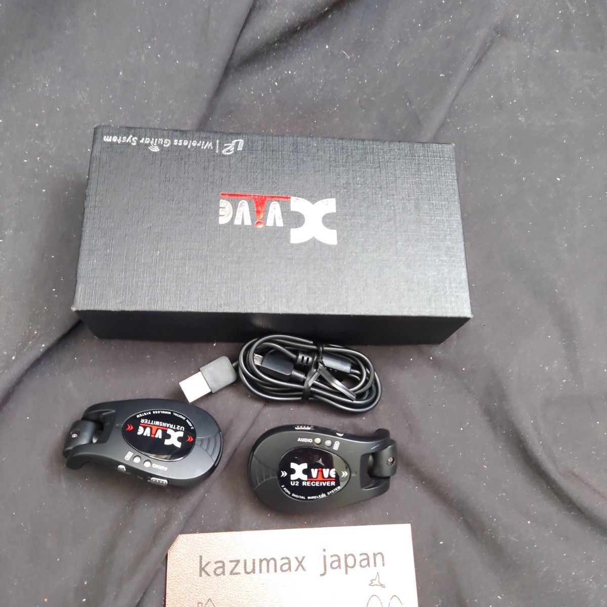【最大80％ OFF】 動作品 XVive U2 ギターワイヤレスシステム 送受信機セット 箱 USBケーブル付 エックスバイブ k-105 最低の価格！