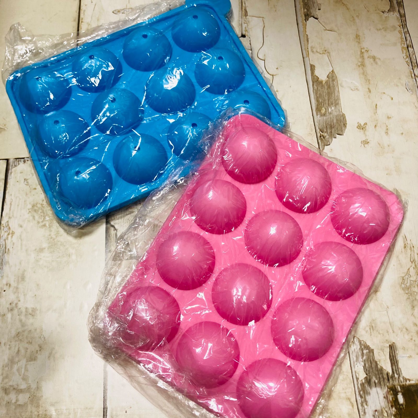 新品　シリコン　チョコ　ロリポップ型　製氷器　お菓子作り　調理器具　バレンタイン　クリスマス　スイーツ作り　２枚セット 　D720