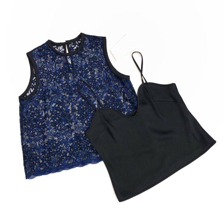 Mame Kurogouchi マメクロゴウチ Tulle Embroidered Top チュール