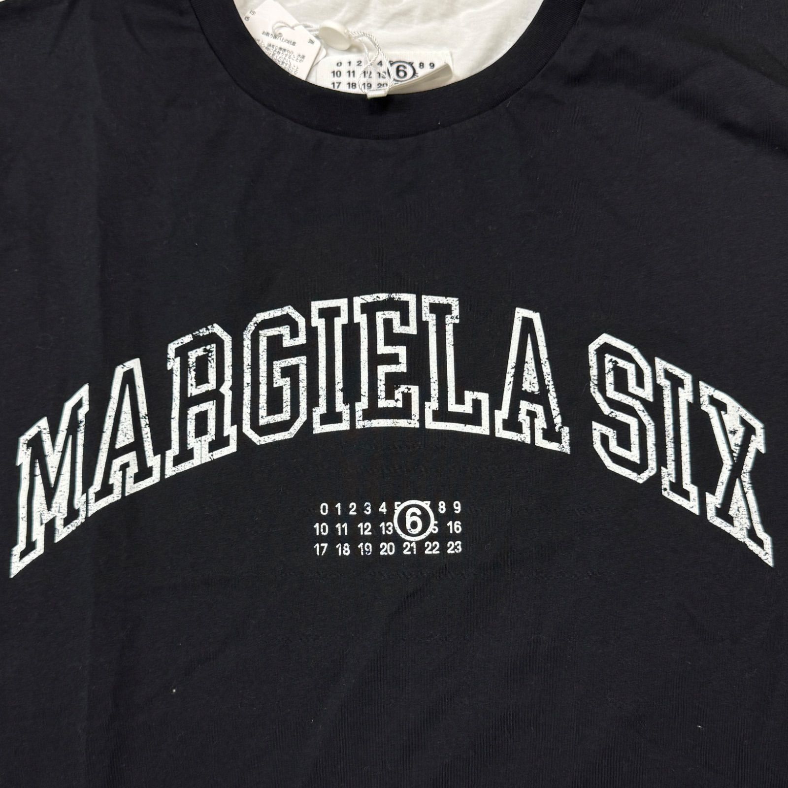 美品！MM6 Maison Margielaメゾンマルジェラ ロゴ 半袖Tシャツ mm6-016_01.jpg