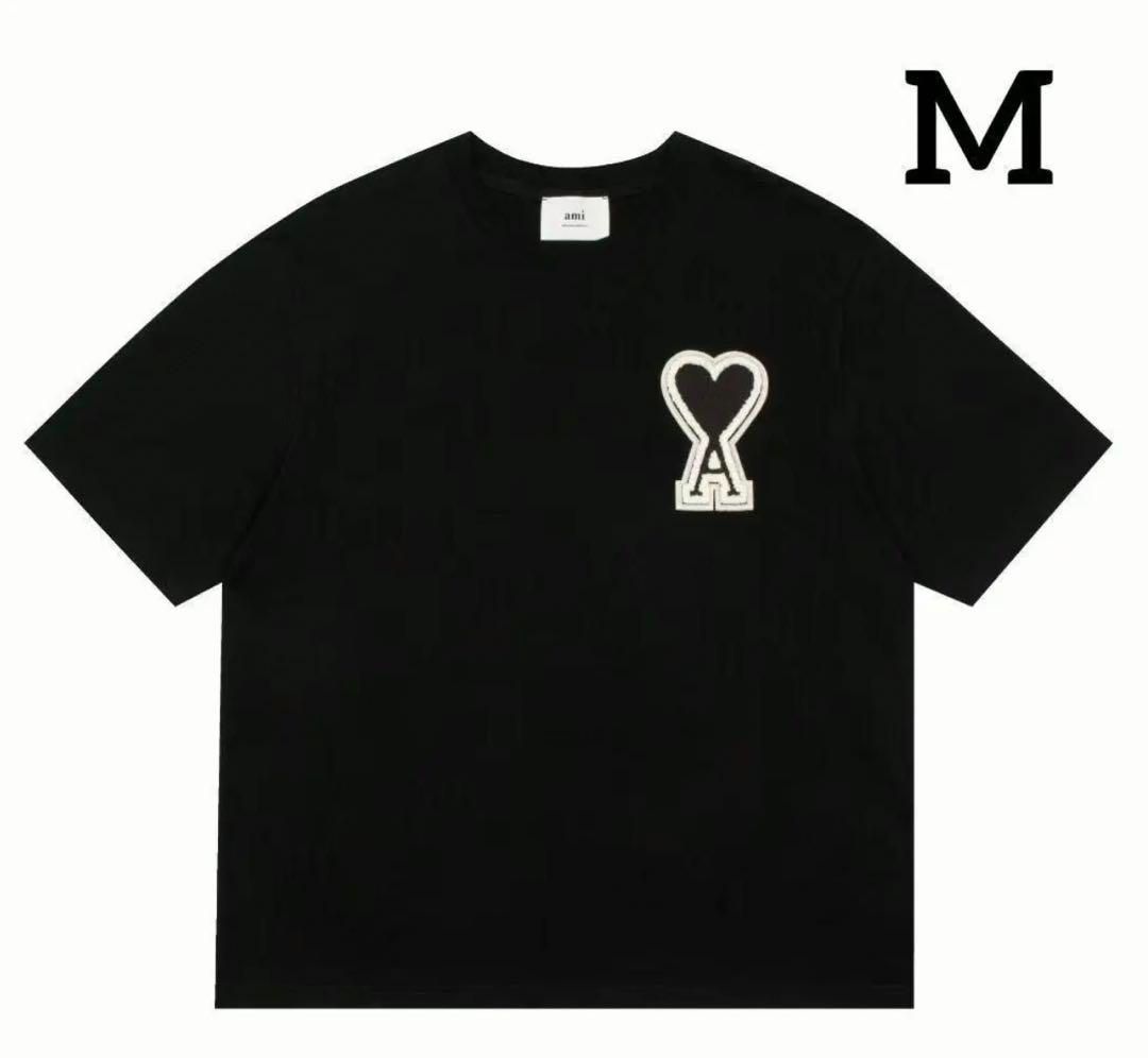 AmiParis アミパリス 半袖 Tシャツ 黒 M 男女兼用