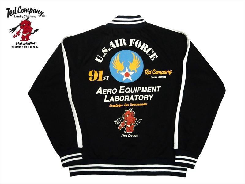 テッドマン ジャージ TJS-3500 US.AIR FORCE ブラック XL