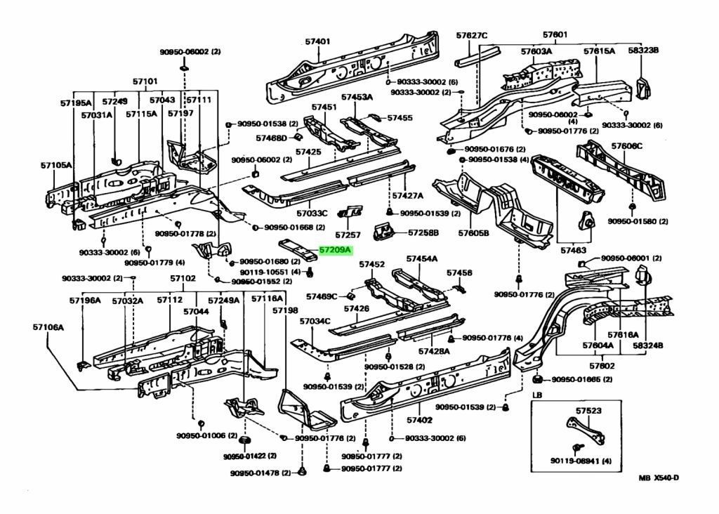 新品 トヨタ純正 80 スープラ エンジンリヤマウンティング メンバー  