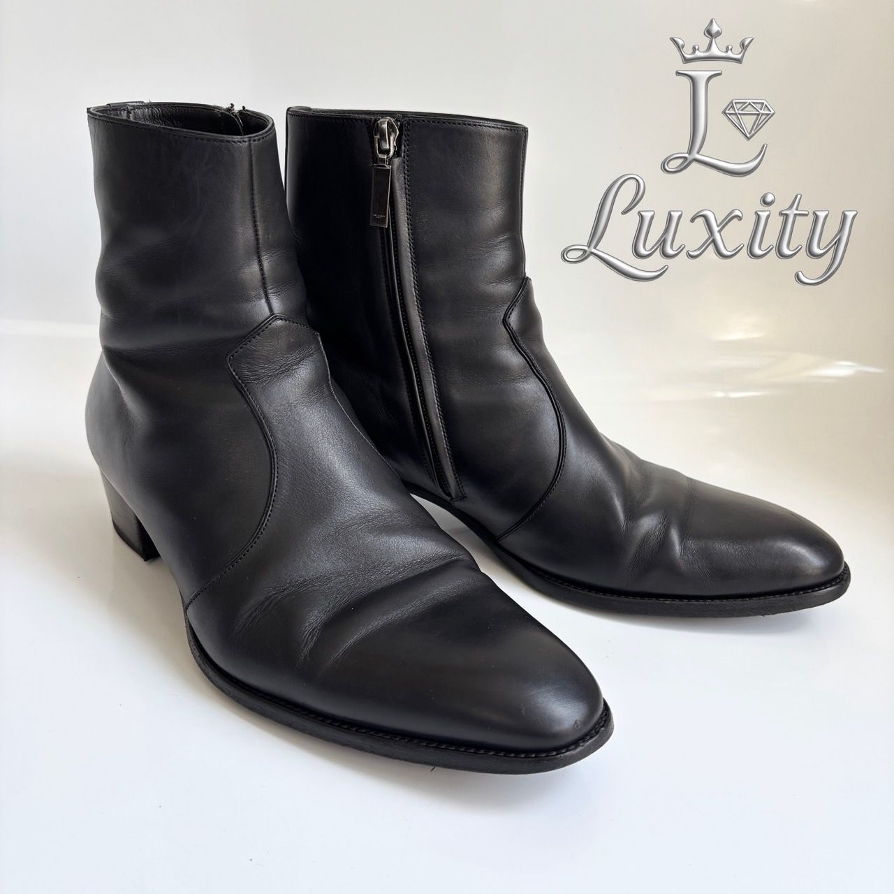 安心鑑定！saint laurent paris wyatt 60 ヒールブーツ 安心鑑定！saint laurent paris wyatt 60 ヒールブーツ - メルカリ