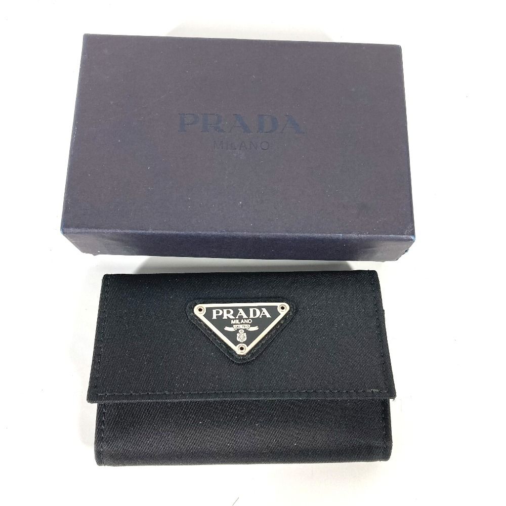 PRADA プラダ キーケース トライアングルロゴ 三角ロゴ プレート M222