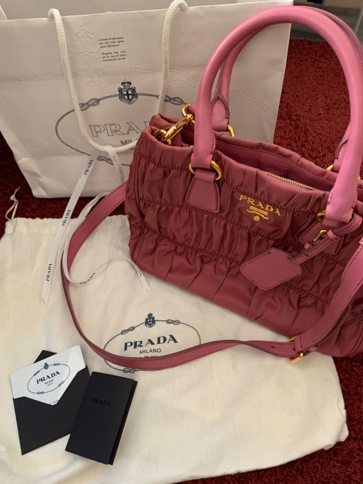 PRADA 2way バッグ BN2393 ピンク 新品未使用品 - メルカリShops