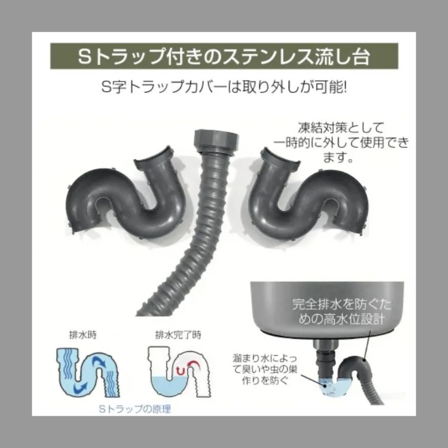 ステンレスキッチン キャン