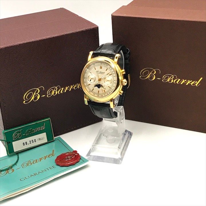 B-Barrel 自動巻き クロノグラフ 腕時計 B-Barrel 自動巻き クロノグラフ 腕時計 Amazon.co.jp