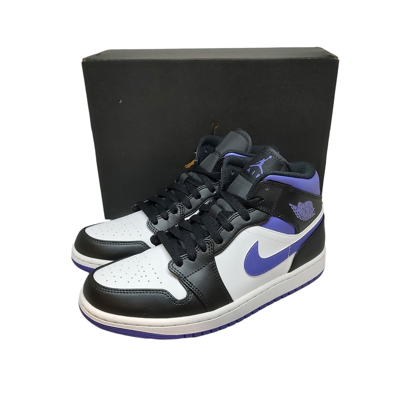 NIKE ナイキ Air Jordan 1 Mid Black Court Purple ハイカット スニーカー 554724-095 26cm  パープル/ブラック - メルカリ