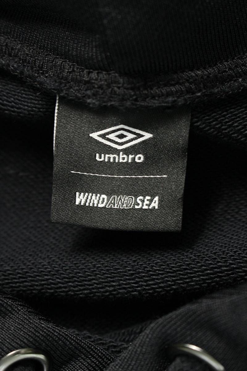 ウィンダンシー ×アンブロ WDS-UMB-03 ロゴ刺繍プルオーバーパーカー メンズ L