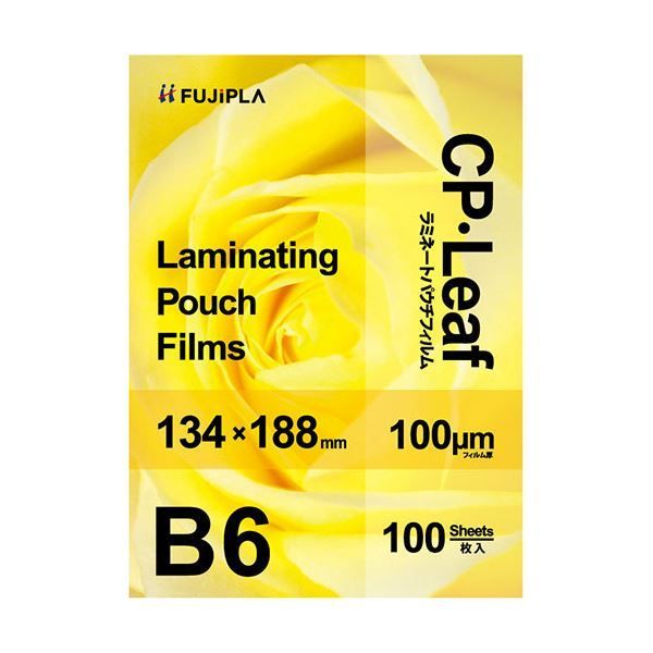 (まとめ) ヒサゴ フジプラ ラミネートフィルムB6 100μ CP1013418Y 1パック(100枚) 