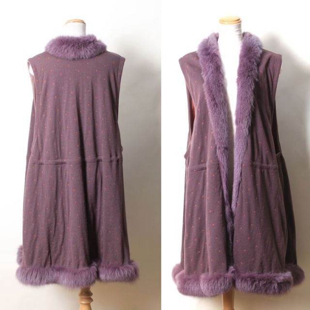 美品！DOUBLE STANDARD CLOTHING ブルーフォックス ベスト 美品 ダブル