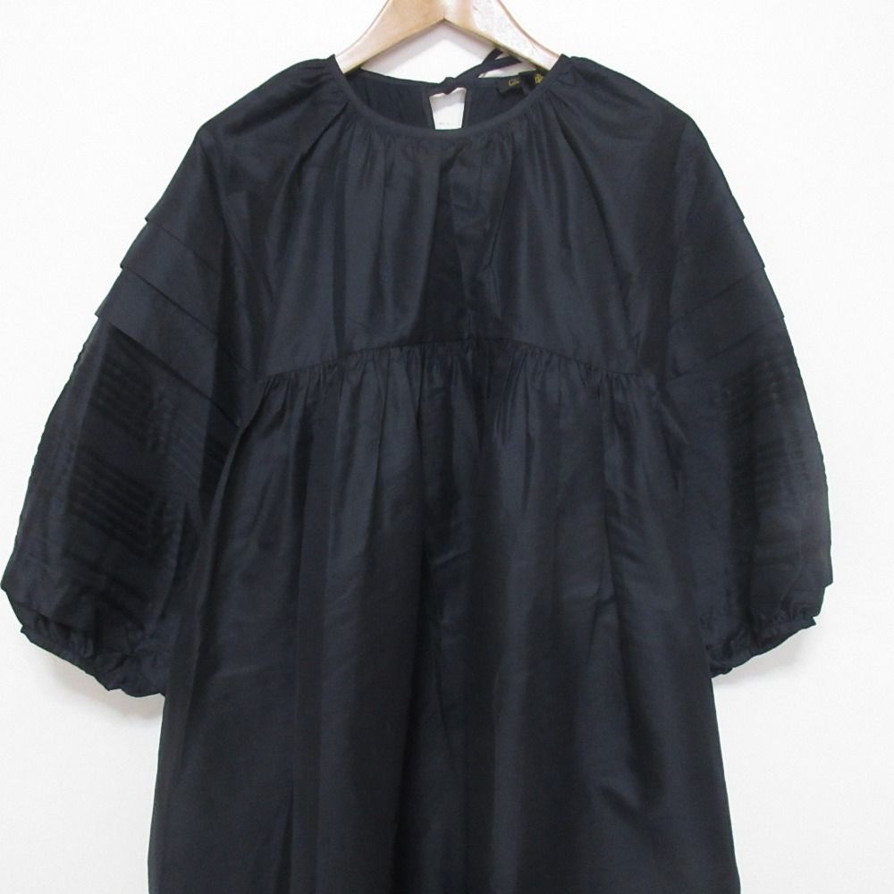 ドゥロワー 美品 Drawer ドゥロワー シルク100％ 長袖 シアー モック