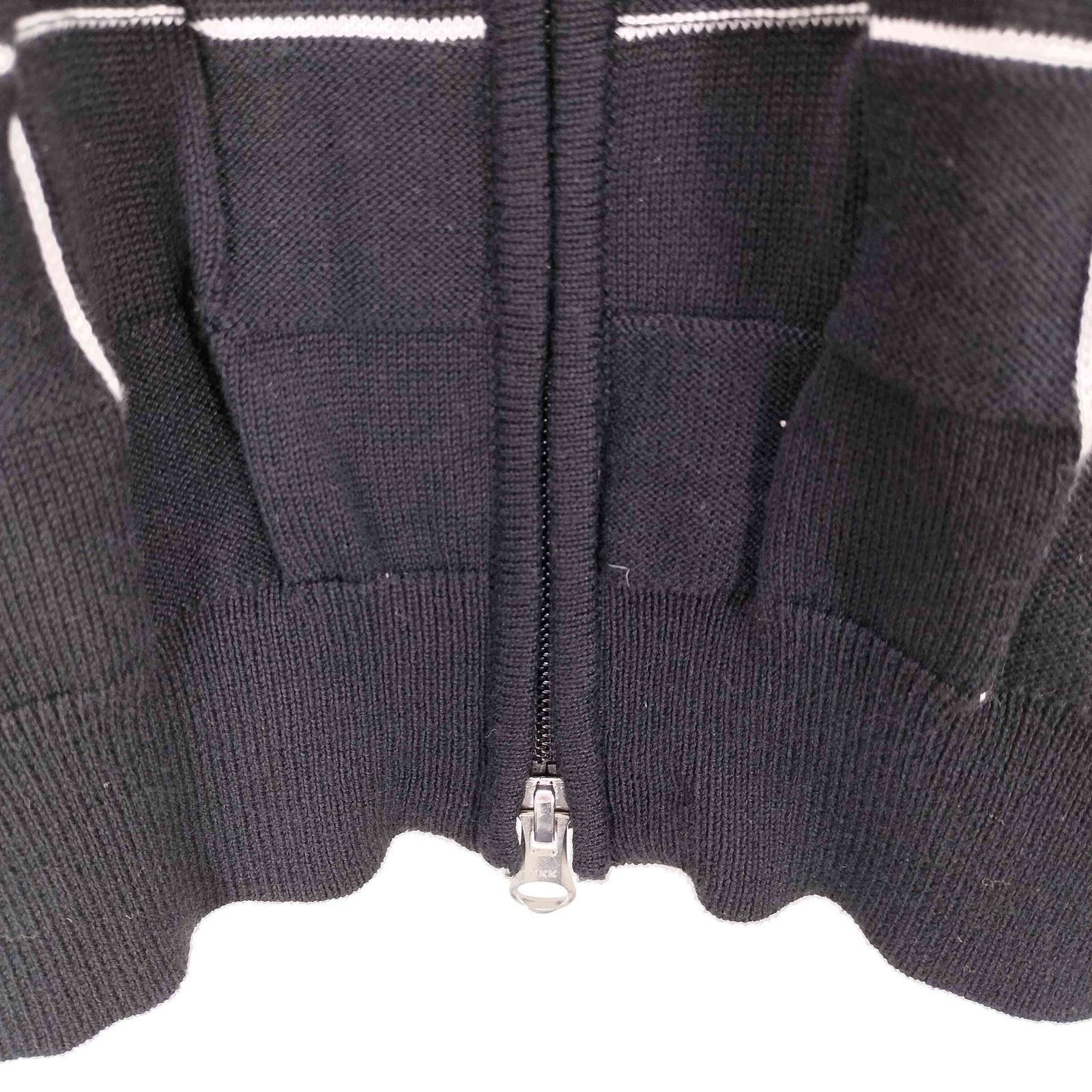 キャロウェイ Callaway 刺繍ロゴ チェックデザイン ジップアップニット