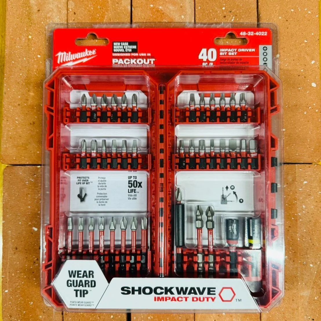新入荷!! 日本未発売 Milwaukee ミルウォーキー 48-32-4022 ドライバービットセット - 40PC ケース付き