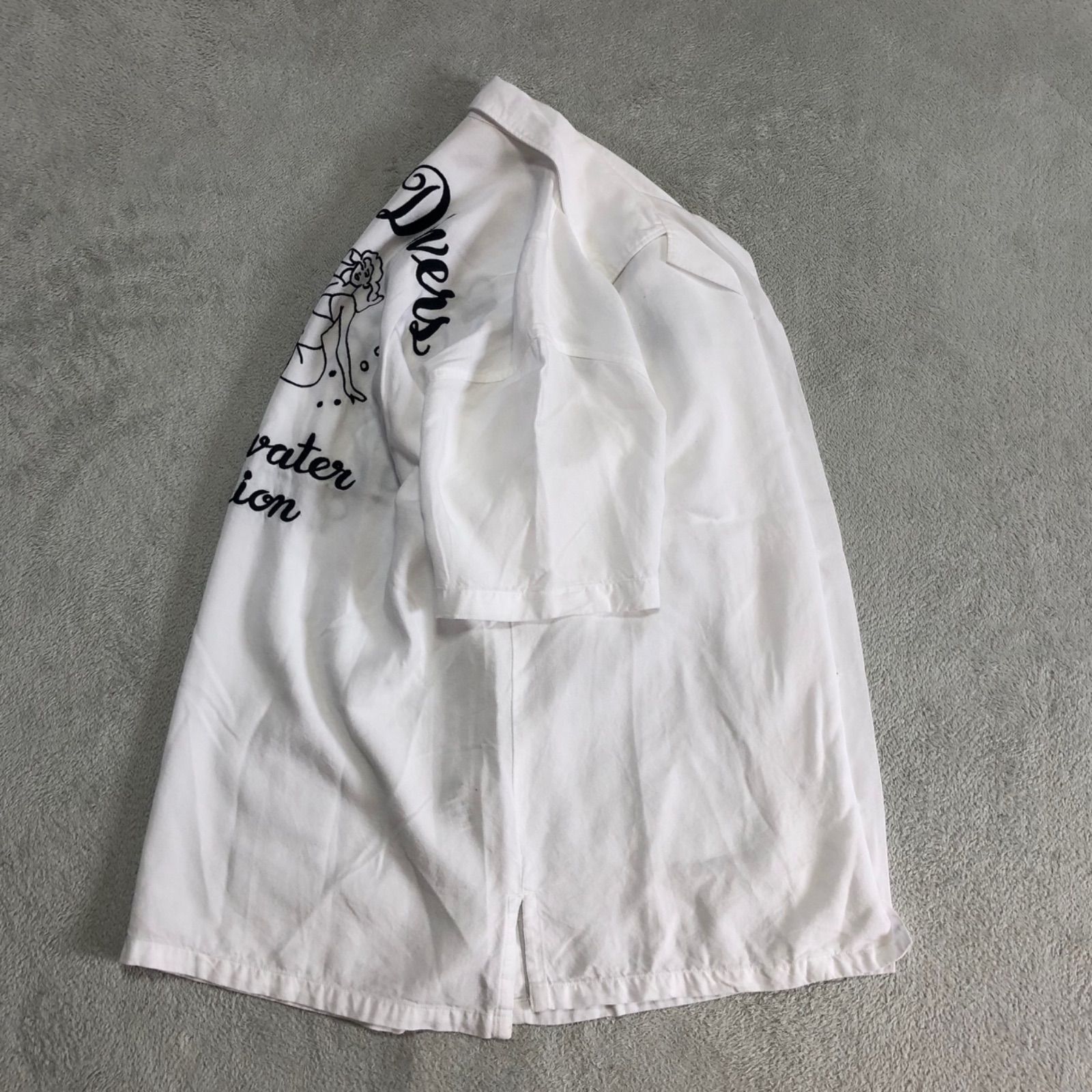 AVIREX ボーリングシャツ セクシー刺繍 AVIREX DIVER ピンナップ AVIREX ボーリングシャツ セクシー刺繍 AVIREX DIVER ピンナップ