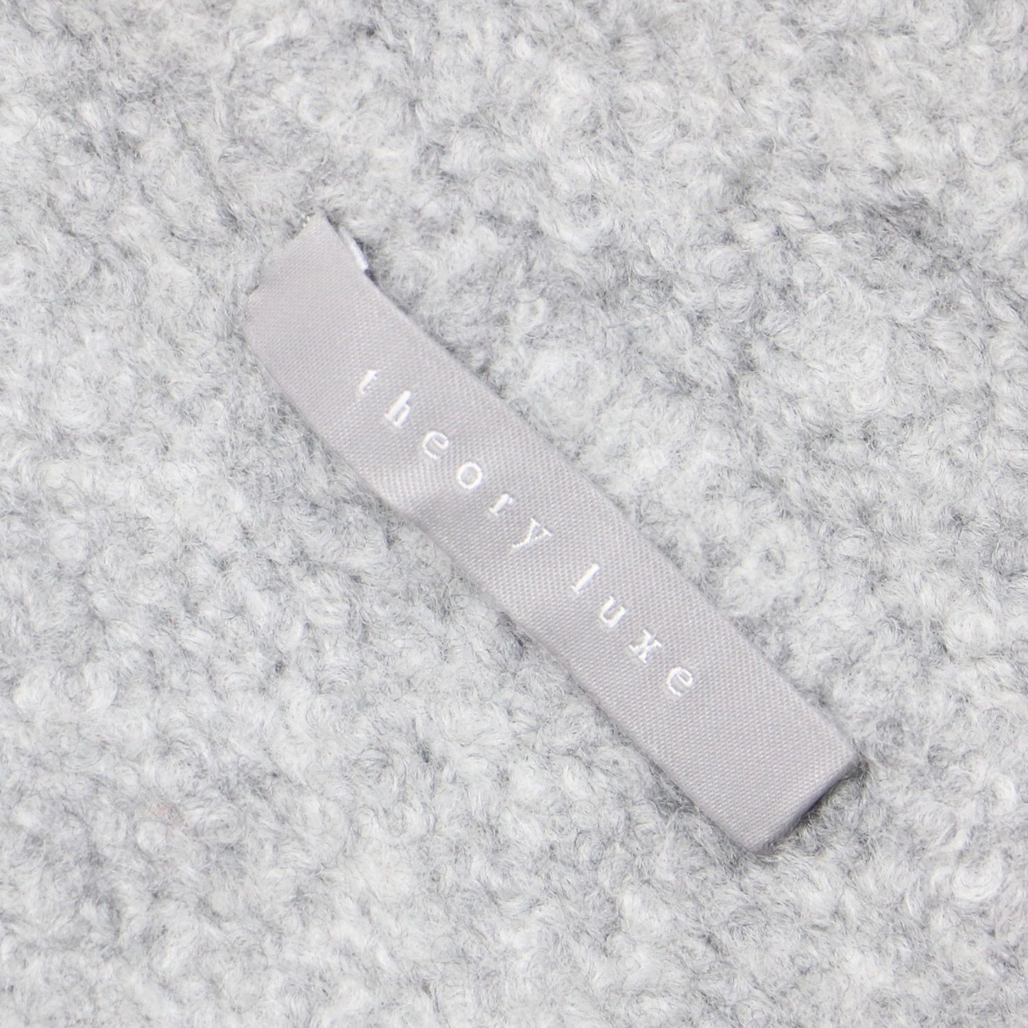 Theory luxe - theory luxe(セオリーリュクス) カーディガン サイズ38 M レディース美品  - グレー 長袖/ロング丈 Theory luxe - セオリーリュクス ショートニットジップアップ