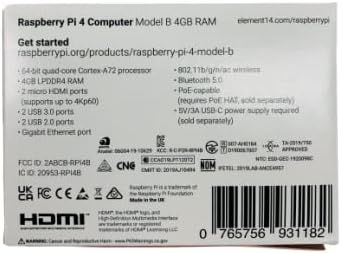 4G単品 【element14.ver】【国内正規代理店品】Raspberry Pi4 ModelB